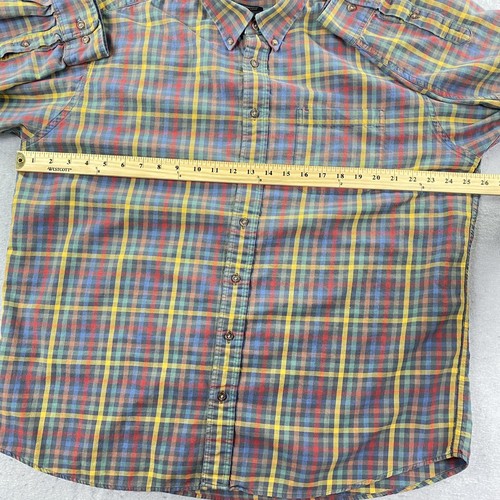 Viyella Shirt Mens XL Multicolor Plaid Button Down Long Sleeve Wool Blend