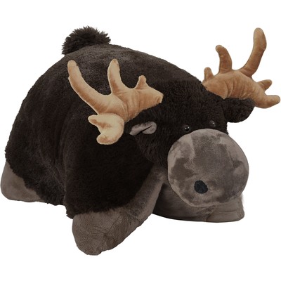 Pillow Pets Wild Moose Stuffed Animal Plush Toy 18 Inches Brown Large