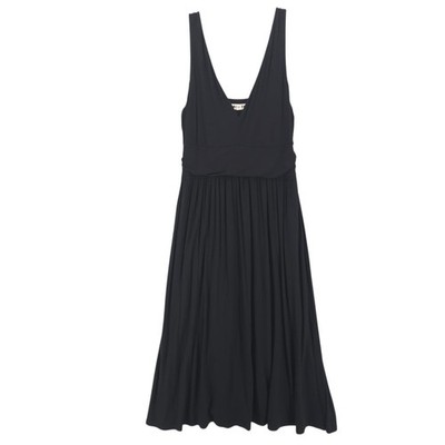 BODEN Sleeveless Jersey Midi Dress Black Stretch PETITE Size US 10P