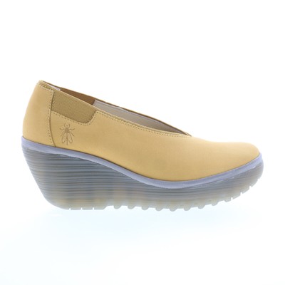 Fly London Yoza YOZA438FLY-004 Женские желтые кожаные балетки на плоской подошве 36