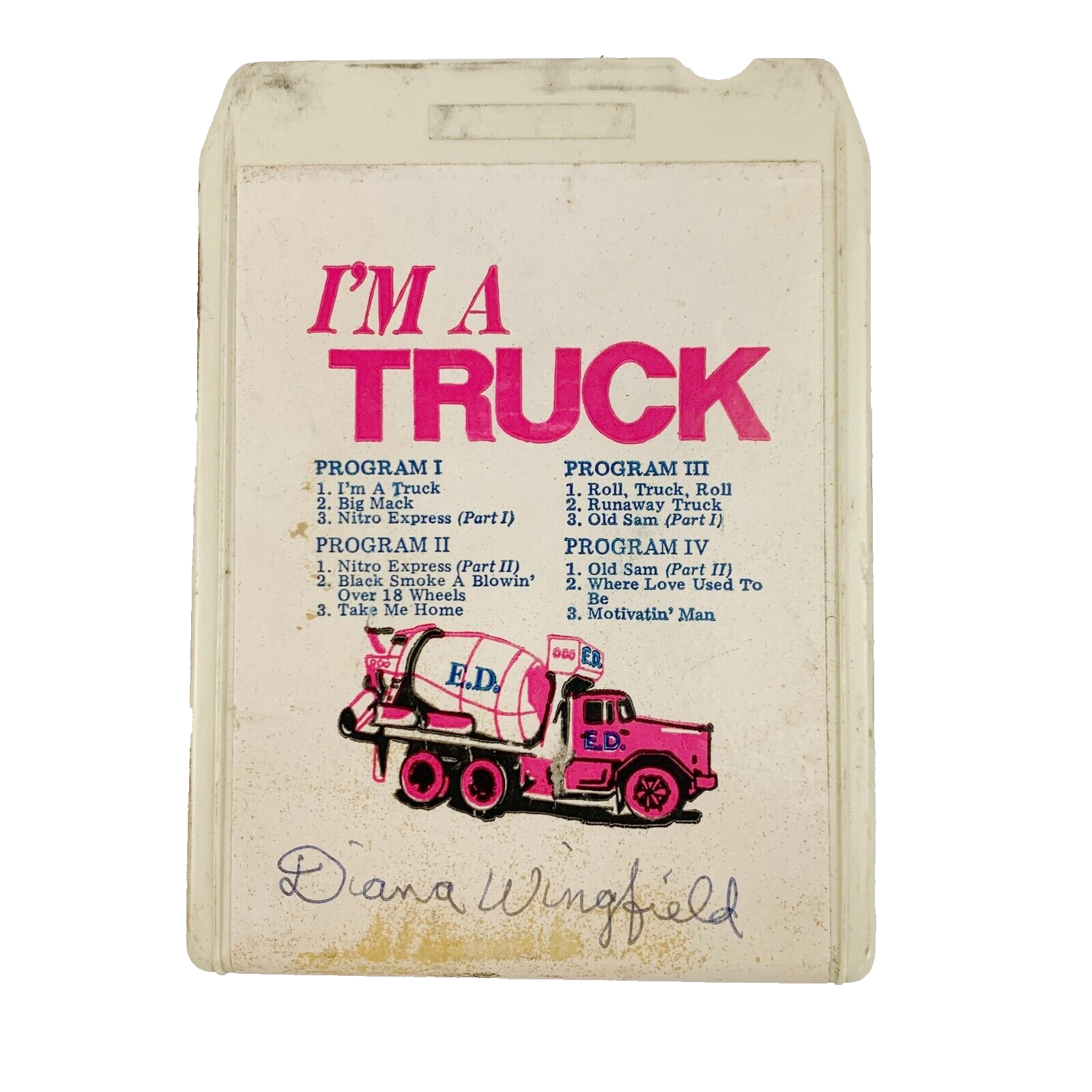 I'm A Truck Red Simpson 8-Track Tape Alpine 2209 Untested | eBay