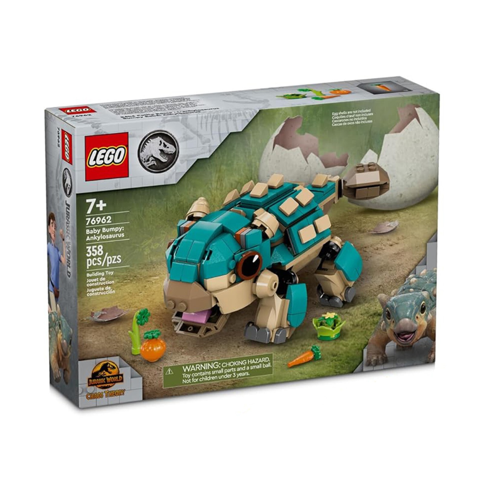 Конструктор LEGO Мир Юрского периода Теория хаоса Малыш Бугристый Анкилозавр 76962
