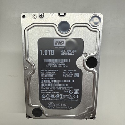 1TB, WD10EALX-408EA0, HHNNNTJAHB, Western Digital SATA 3.5 Hard Drive