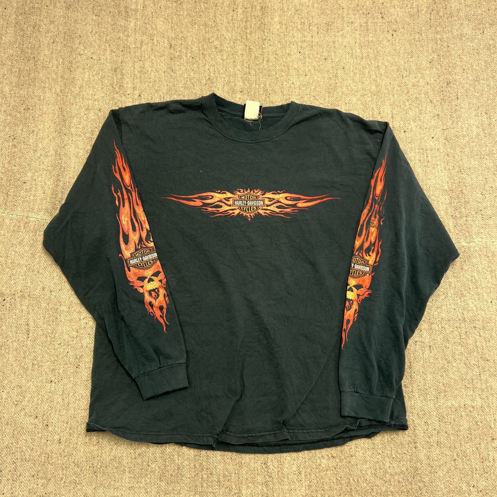 00s 2XL HARLEY-DAVIDSON USA製 Flame L/S 00s Harley Davidson “flame” L/S T-shirt【高円寺店】 | What'z up