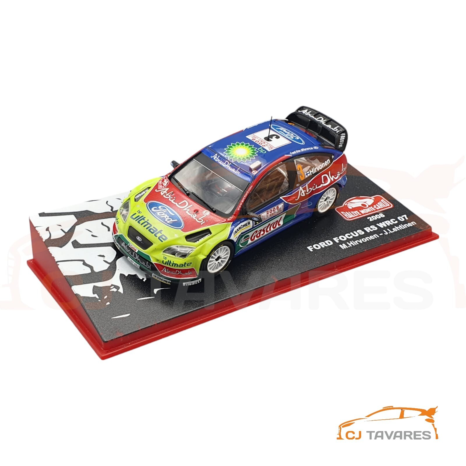 FORD Focus RS WRC モンテカルロ 2008 M.Hirvonen Finnish Mikko Hirvonen steers his Ford Focus RS WRC 07, 24