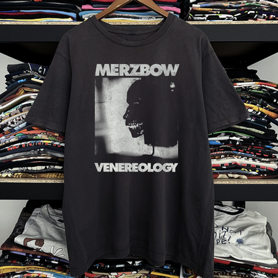 2000s Merzbow Venereology Washed T-Shirt Black L