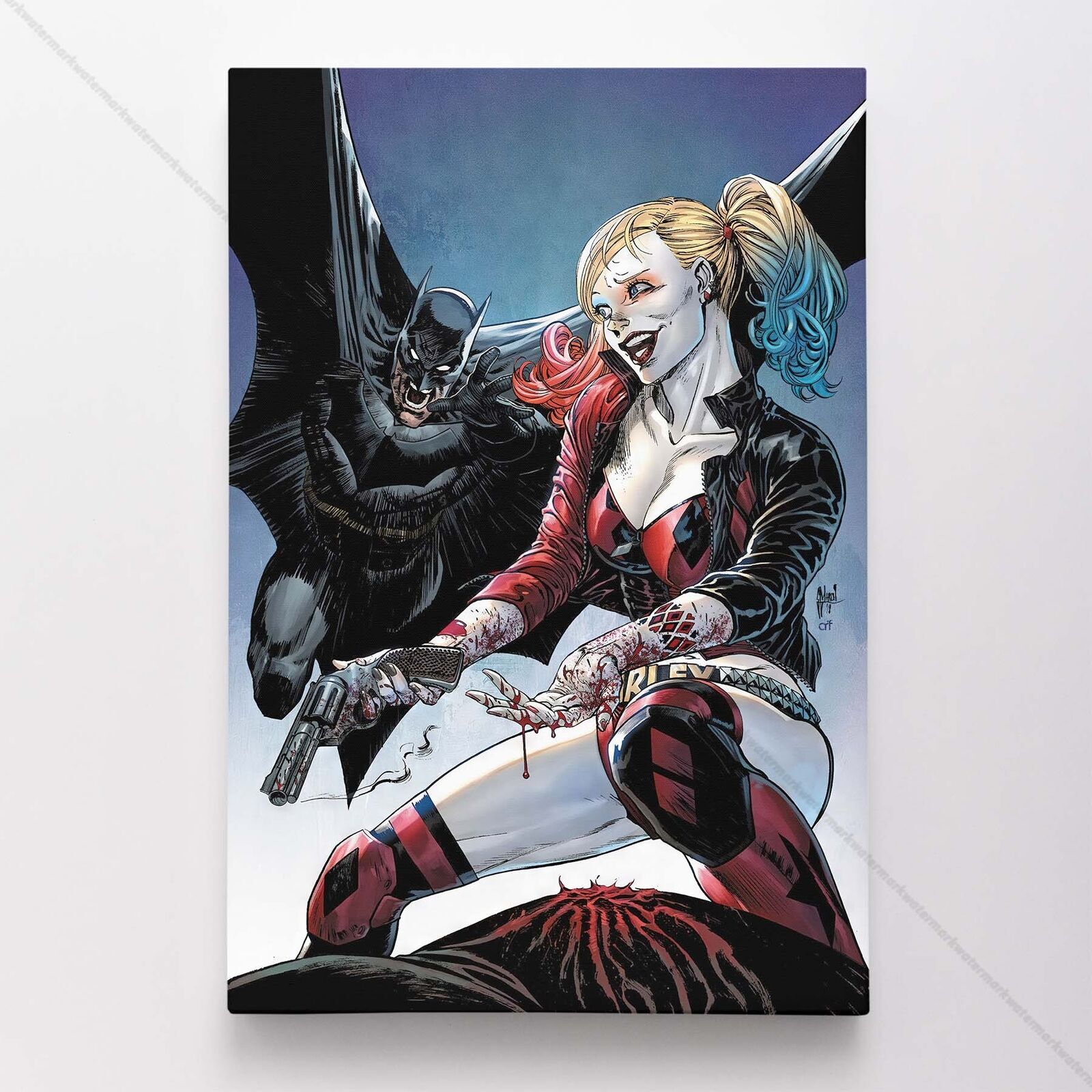 Harley Quinn Poster Canvas Superhero DC Comic Book Comics Wall Art Print #5625