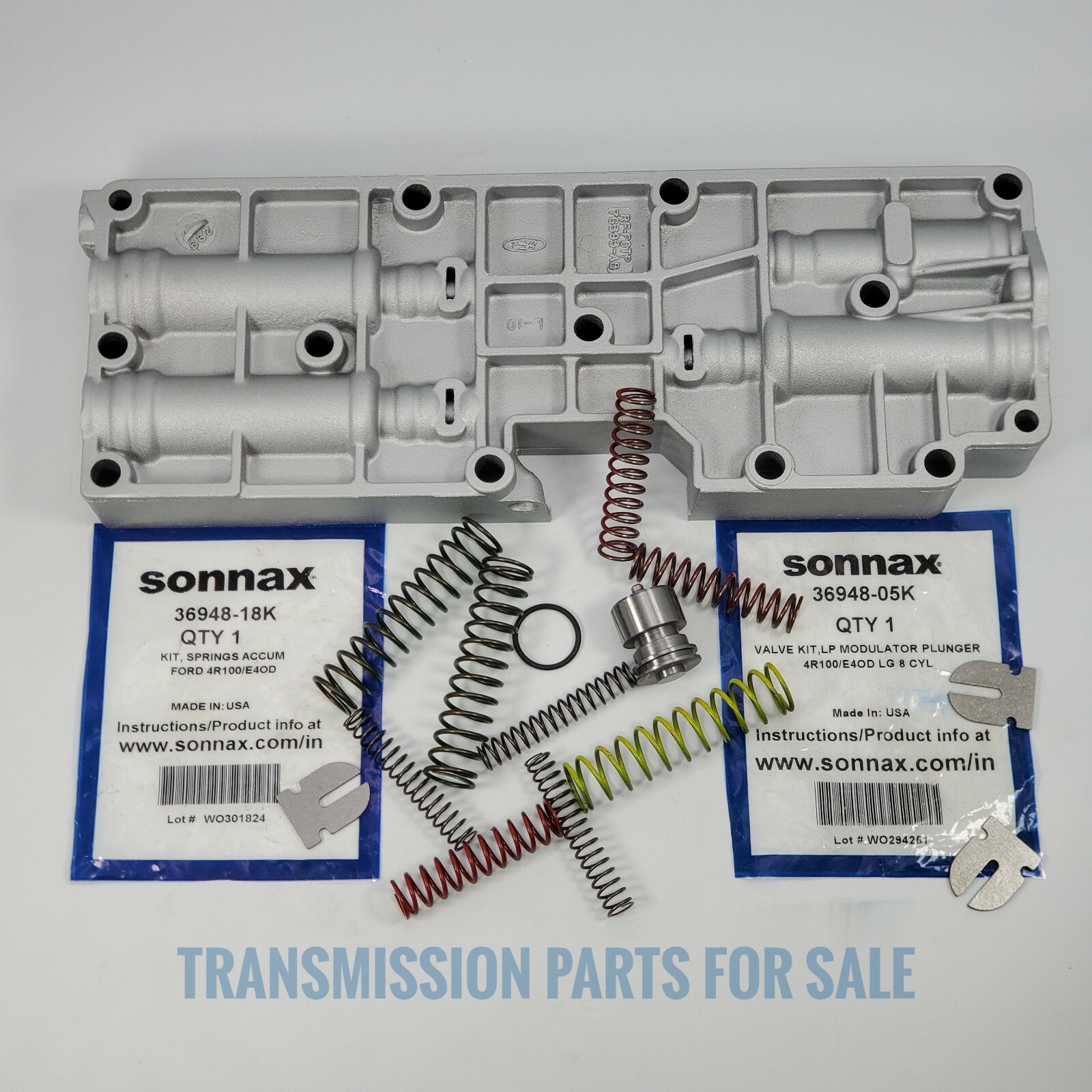 4R100 ACCUMULATOR BODY REBUILT E4OD VALVE BODY ACCUMULATOR SONAX UPDATED 96-04