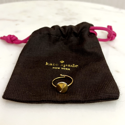 Authentic Kate Spade New York Forever Mine Initial Letter F Ring