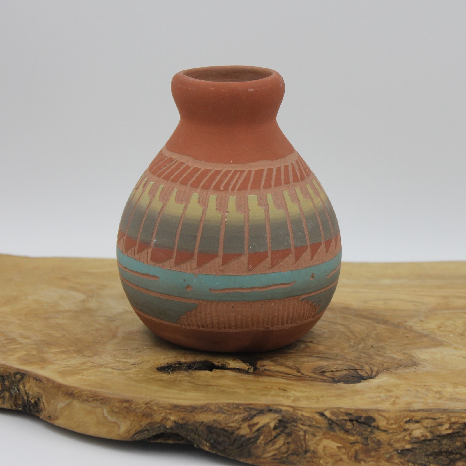 Navajo Pottery ナバホ族 クレイポット 壺 ネイティブアメリカン Navajo Pottery】ナバホ族 クレイポット 壺 ネイティブ