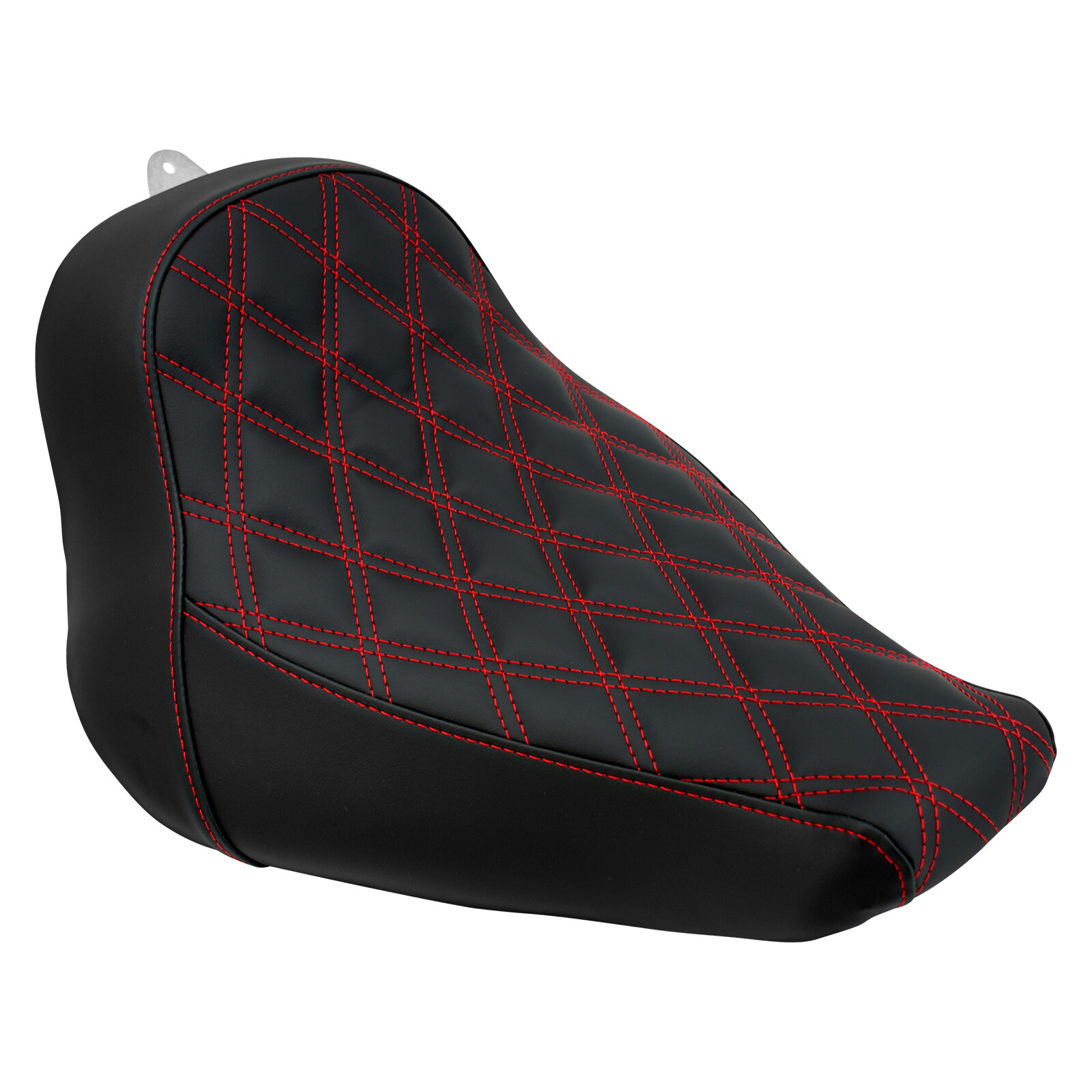 Black Front Driver Solo Seat w/ Red For Harley Fat Boy Breakout FXBR 2018-2023