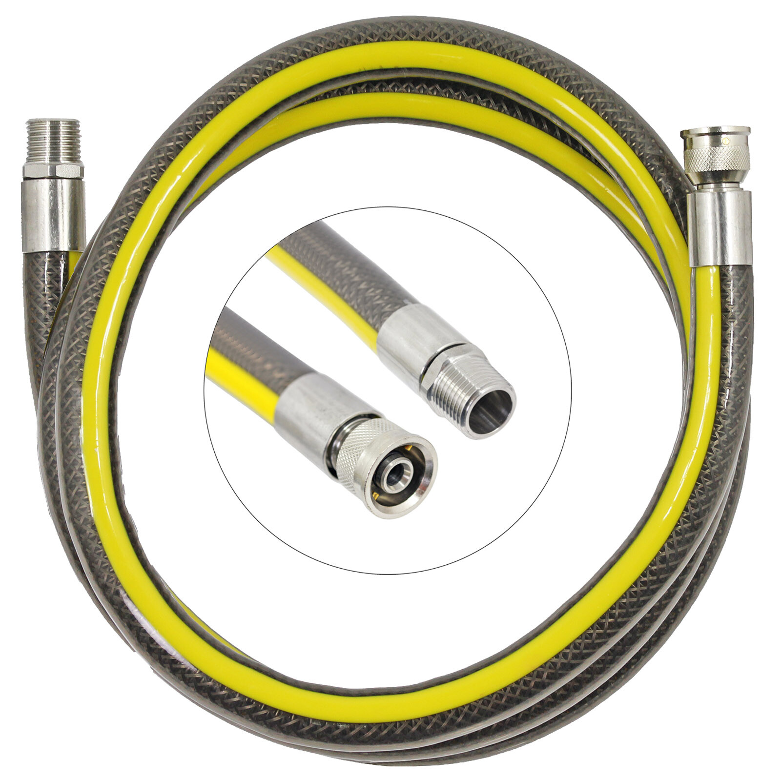 Extra Long UNIVERSAL Oven Cooker Gas Supply Hose Pipe 6ft 1/2