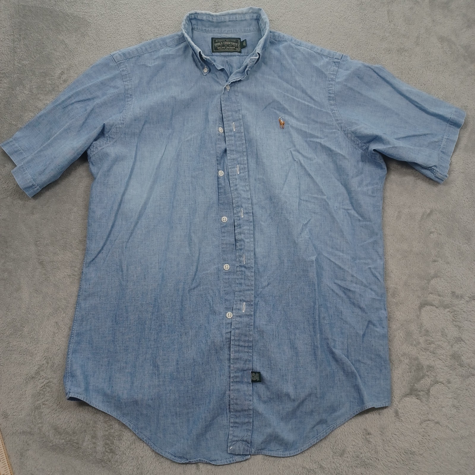 Vintage Polo Country Ralph Lauren Shirt Mens Medium Blue