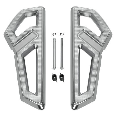 Chrome Driver Footboards Floorboards Fit For Harley Softail Slim Fat Boy 2018-24