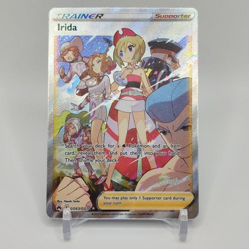 Irida GG63/GG70 Full Art Holo - Pokemon Crown Zenith - Pack Irida GG63/GG70 Full Art Holo - Pokemon Crown Zenith - Pack