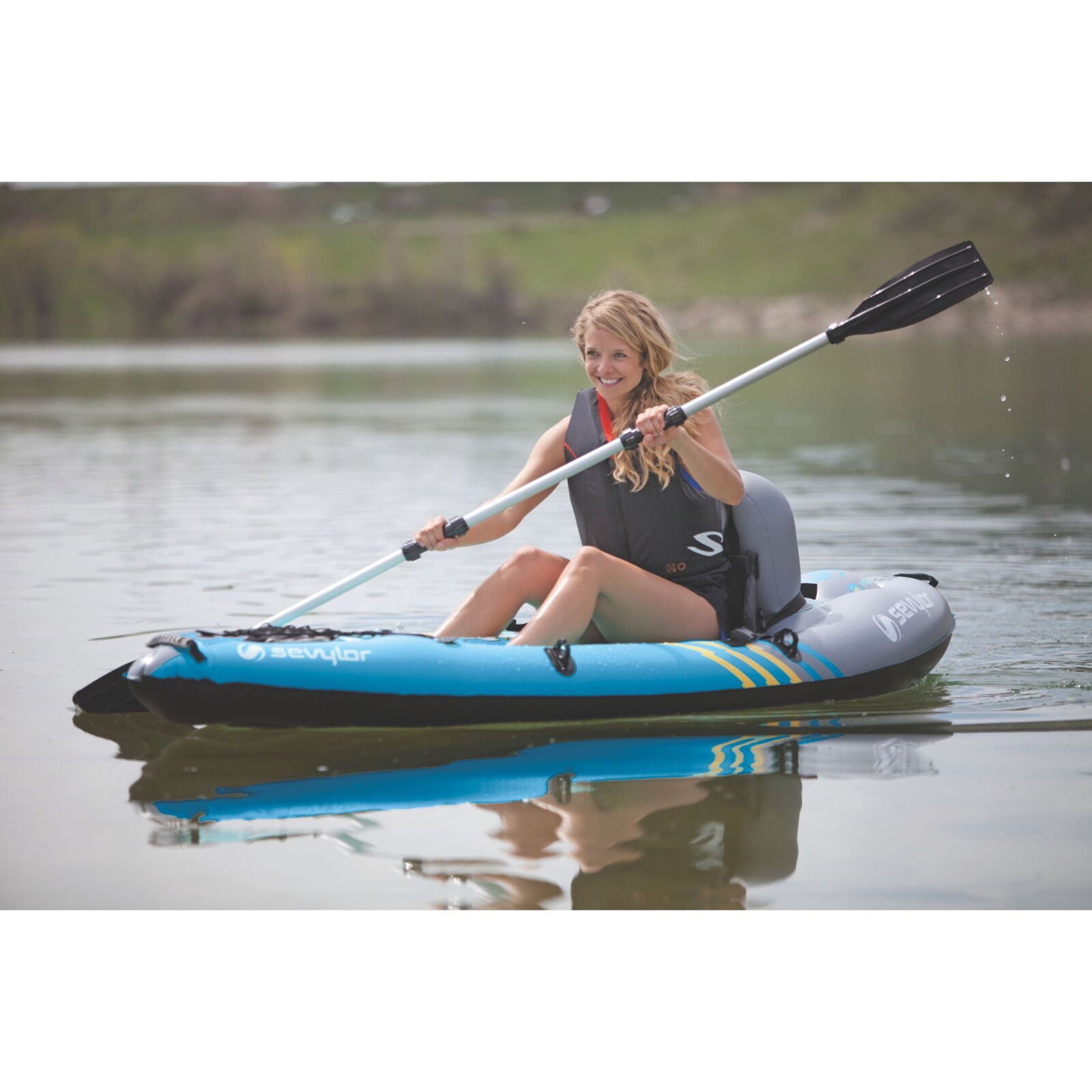 Backpack 1-Person Kayak Fishing-Kayaks Inflatable Backrest Portable Hold 400 lbs