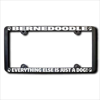 BERNEDOODLE Everything Else Is Just A Dog REFLECTIVE License Frame