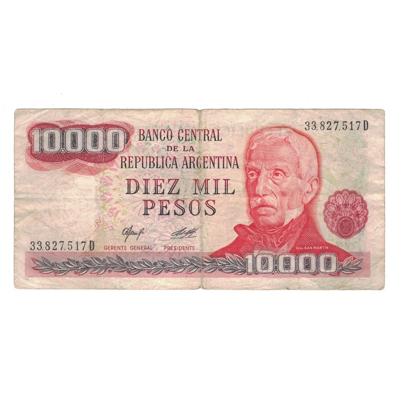 [#147320] Billet, Argentine, 10,000 Pesos, Km:306a, Tb