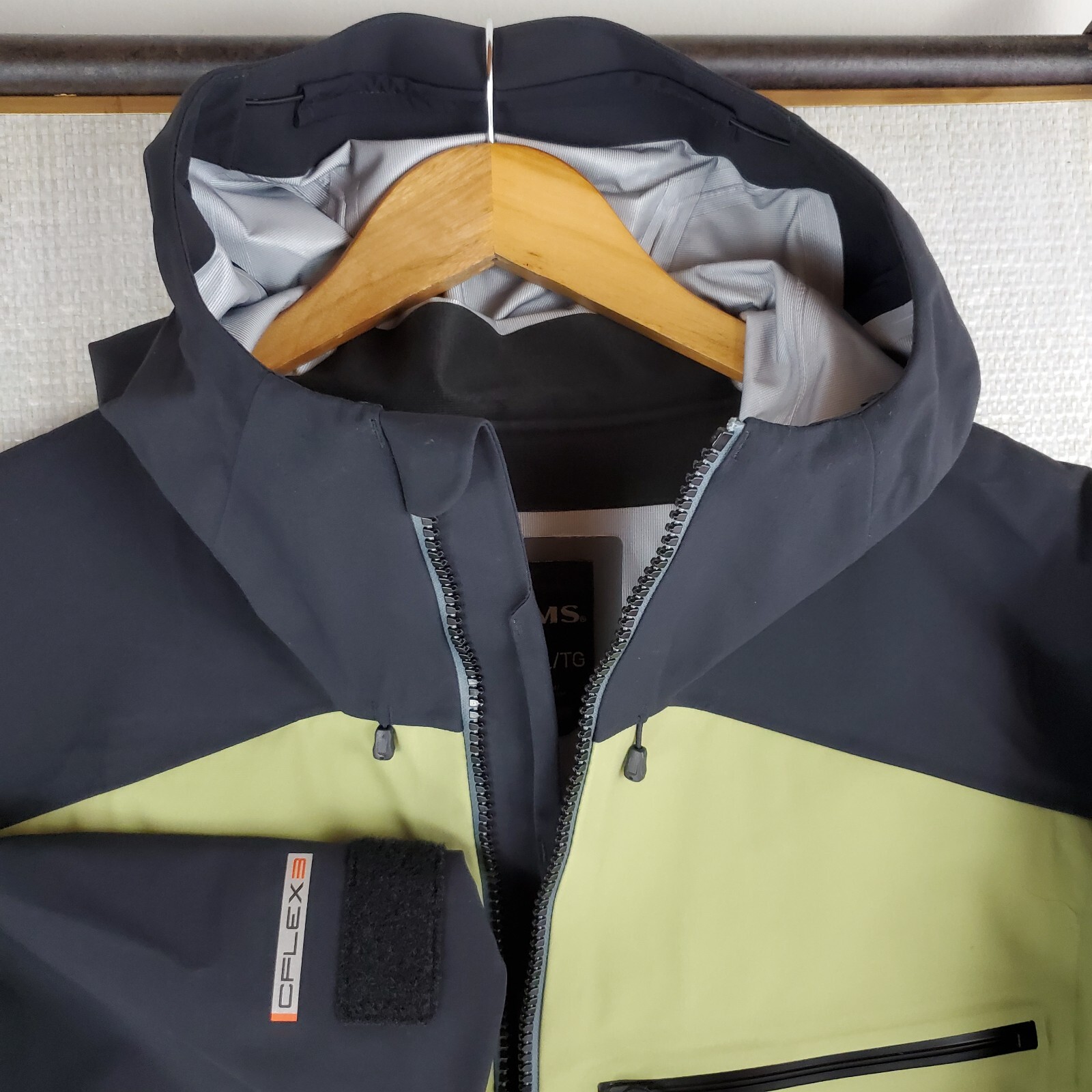 Pre-owned Simms $449 Mens Size Xl 30k Waterproof Cx Hooded Jacket Coat Shell Gray