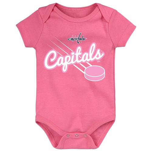 Outerstuff NHL Infant (12–24 мес.) Washington Capitals Team Goals Creeper, розовый