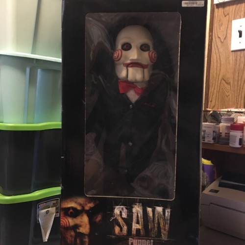 Rare Saw Billy Puppy 24 Inch Novelty Doll Used Display 2004 Suit Gloves Shoes