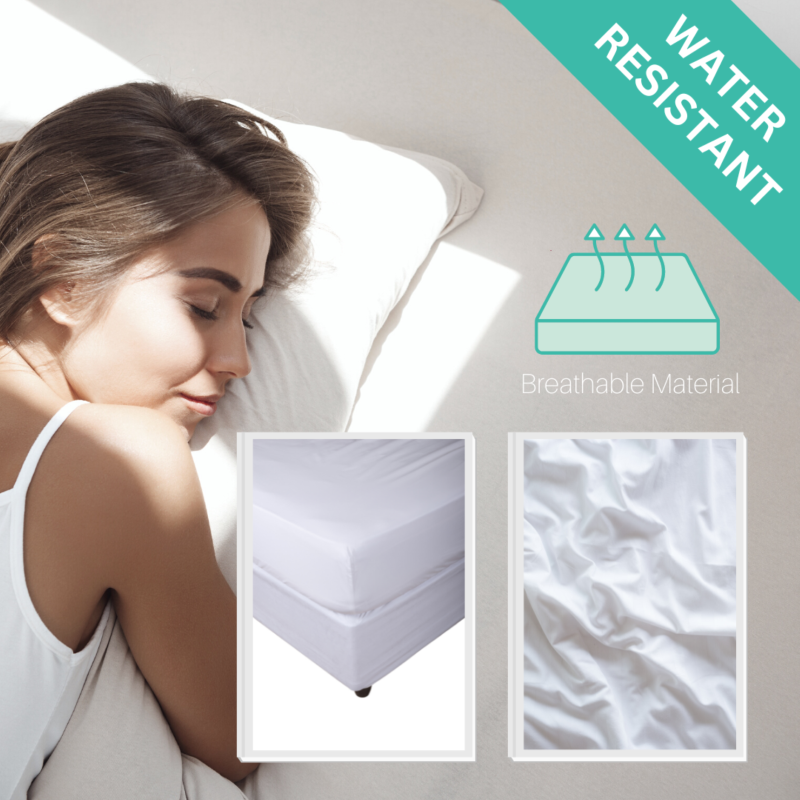 Hygea Natural Luxurious Bed Bug Water Resistant Mattress Cover/Encasement