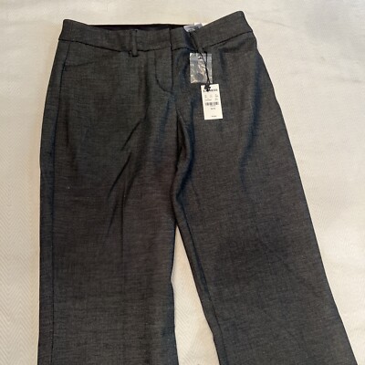 Express Editor Barely Boot Low Rise Pants WMN  Size 00R Black Twill Stretch NWT