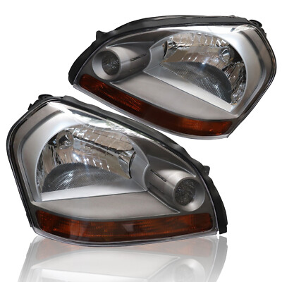 Pair For 2005-2009 Hyundai Tucson Headlights Headlight Headlamp Left & Right