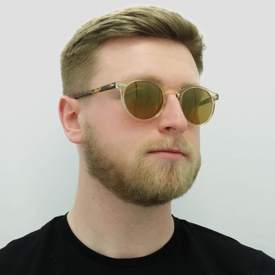 Pre-owned Oliver Peoples Sunglasses Gregory Peck Ov5217s 1485w4 Buff Tortoise Gold Mirror