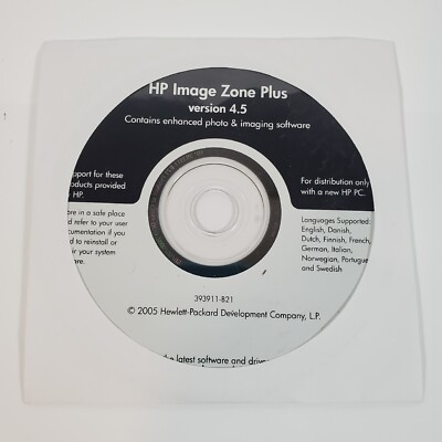 HP Image Zone Plus CD V 4.5 New, Sealed 
