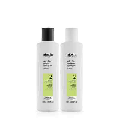 Nioxin System 2 Cleanser Shampoo and  Scalp Therapy Conditioner Duo 10.1 oz each