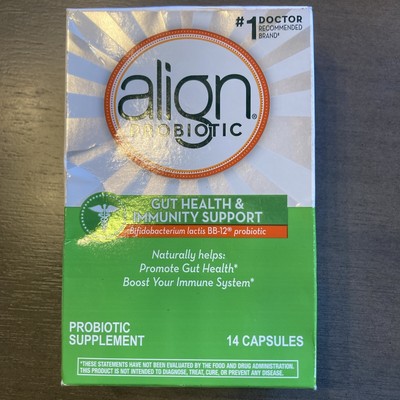 ALIGN Probiotic supplement GUT HEALTH & IMMUNITY Support 14 capsules Exp. 9/25