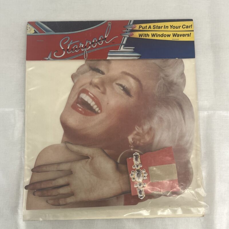 1982 Starpool Rare Marilyn Monroe Celebrity Window Wavers Sealed Nos