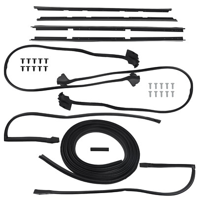 9x Roof Rail Window Door Trunk Weatherstrip Seal for Chevy Malibu 78-81 Pontiac