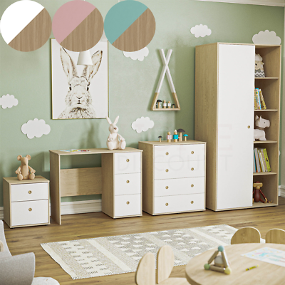 Desk and 2024 nightstand set