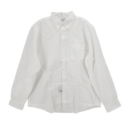 NEW BROOKS BROTHERS The Friday Oxford Shirt 100% Cotton White Size LARGE