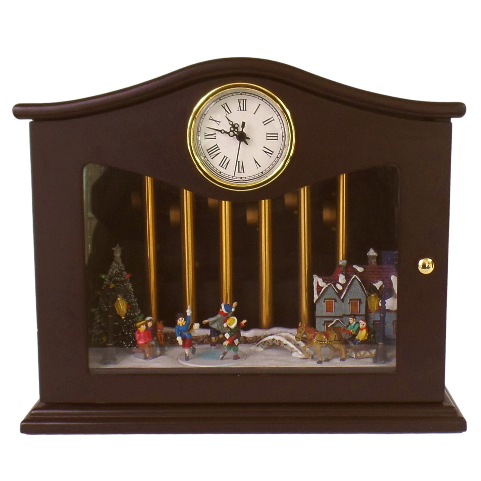 MR. CHRISTMAS ANIMATED MUSICAL CLOCK / ICE SKATERS / PLAYS MR. CHRISTMAS ANIMATED MUSICAL CLOCK / ICE SKATERS / PLAYS