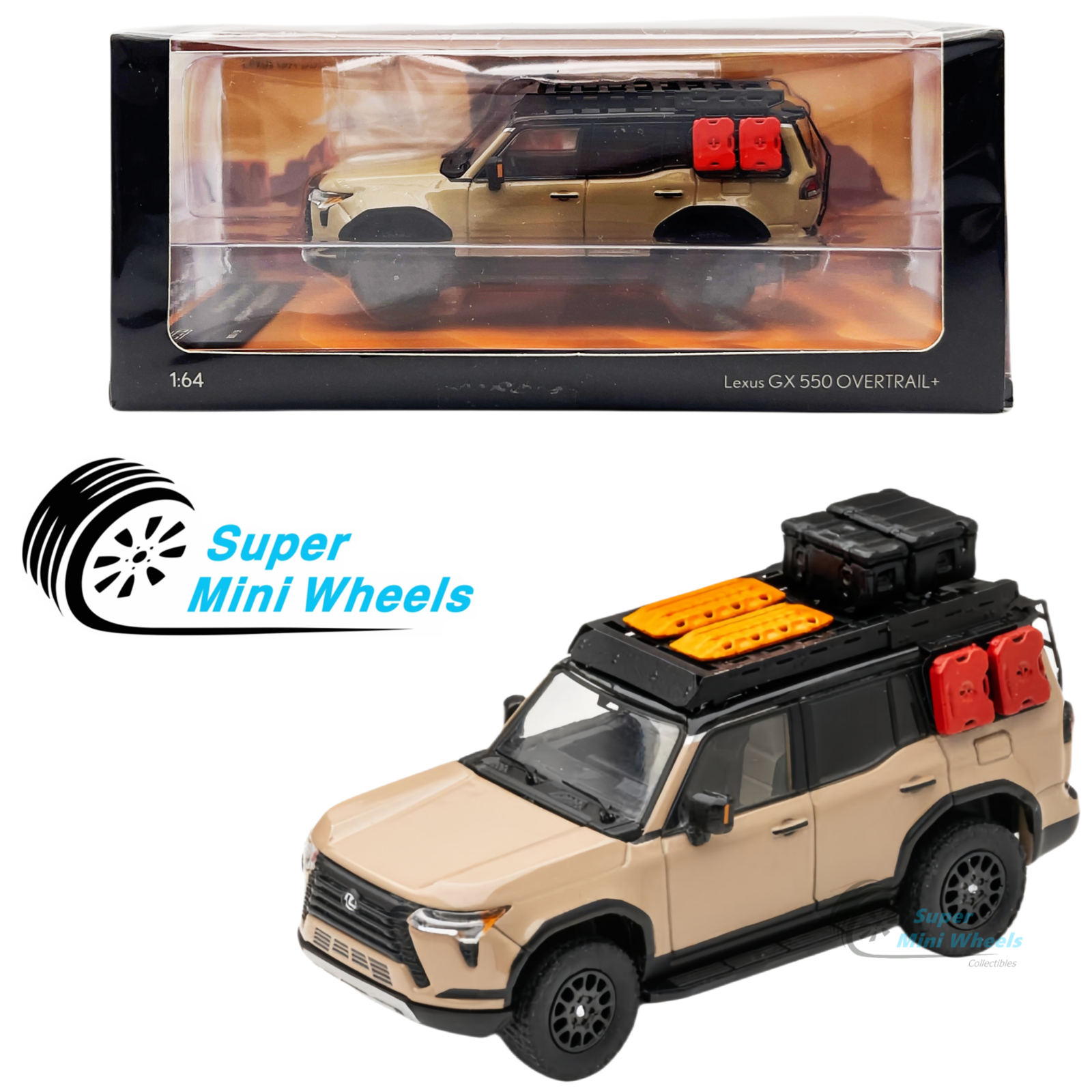 GCD 1:64 Lexus GX 550 Overtrail + Earth & Black Onyx GCD 1:64 Lexus GX 550 Overtrail + Earth & Black Onyx