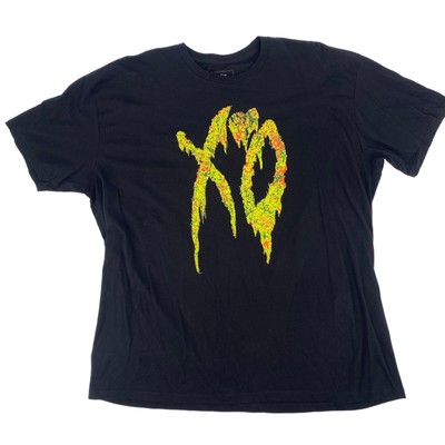 THE WEEKND XO FESTIVAL SIZE XXL CHICAGO 2018 BLACK DRIP LOGO CONCERT SHIRT