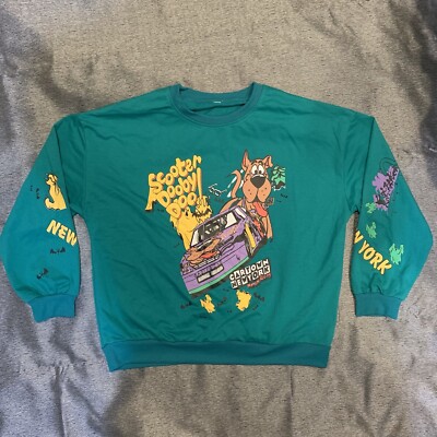 scooter scooby doo sweatshirt m cartoon network black soft feel 165250503981