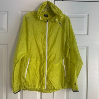 Hind neon green Windbreaker Jacket Women's Size M Hoodie packable light