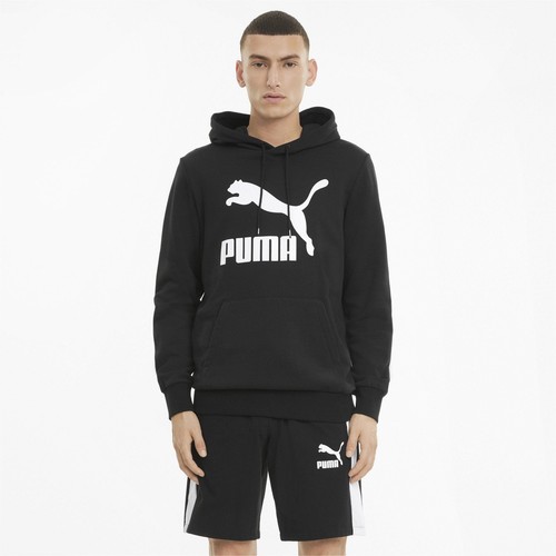 

[530084-01] Мужская толстовка с логотипом Puma Classics, Черный