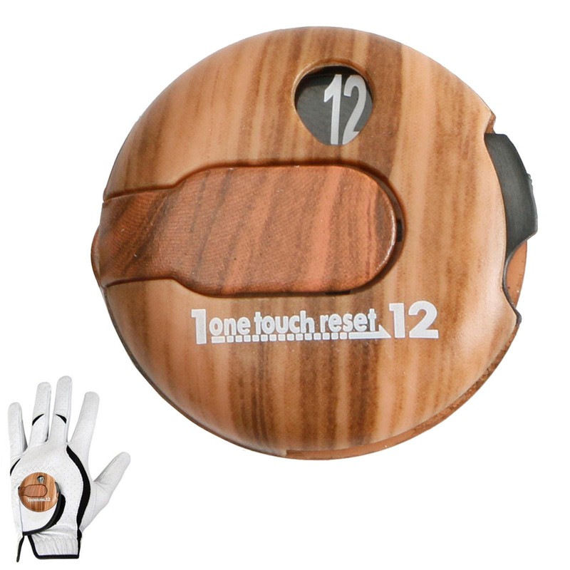 Stroke Counter Score Counter With Wood Grain Design Golf Stroke Counter