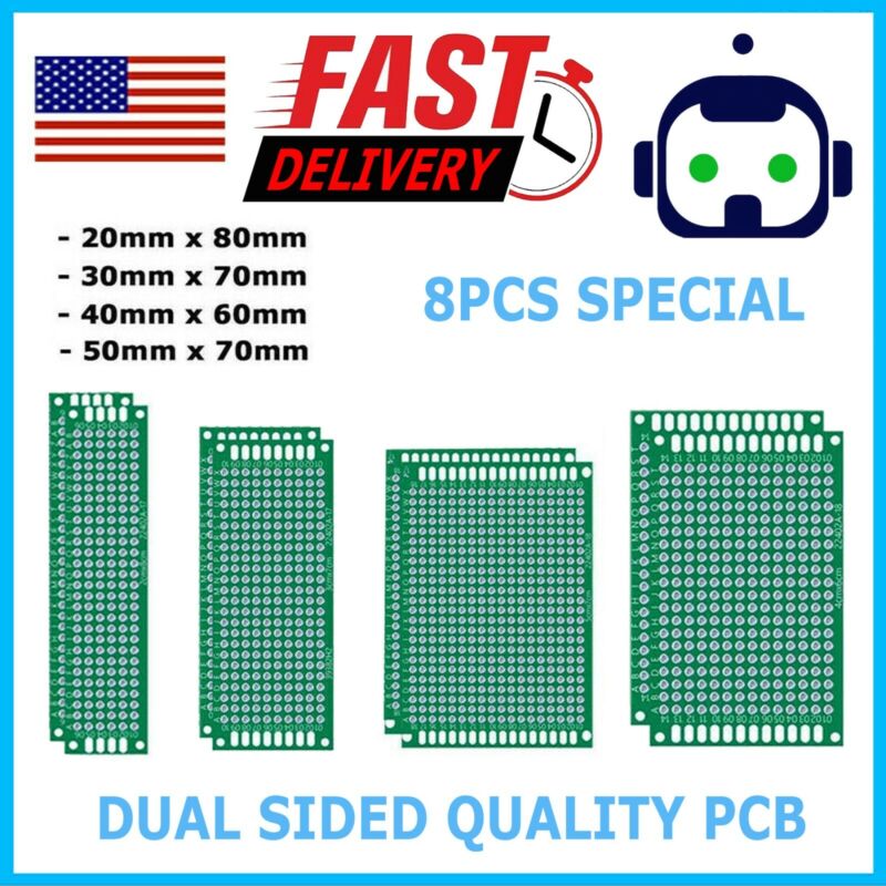 Double Side Universal PCB Prototype Board Printed Circuit Protoboard DIY