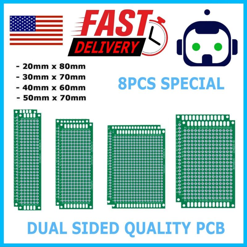 Double Side Universal PCB Prototype Board Printed Circuit Protoboard DIY Solder