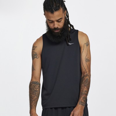

Saucony Men Секундомер Singlet Black  Apparel, Черный