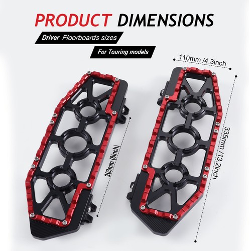 For Harley MX Floorboards Footboards Touring Electra Glide Road king 2014-2024