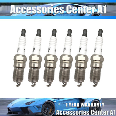 Set of 6 G-Power Platinum Spark Plugs OEM 3403 For GMC Ford Chevy Buick Mazda V6