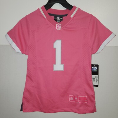 Carolina Panthers Pink Girls Newton Jersey Size Small 7/8