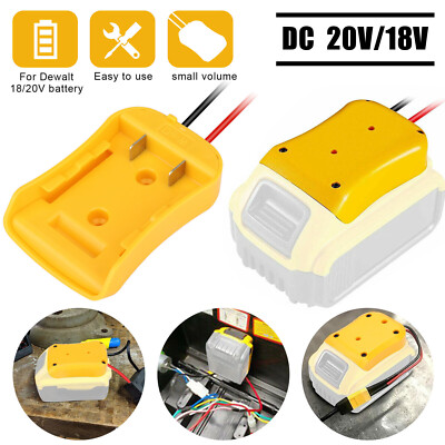 Power Connector DIY Battery Adapter Holder Dock for DeWalt 18V/20V Max Battery
